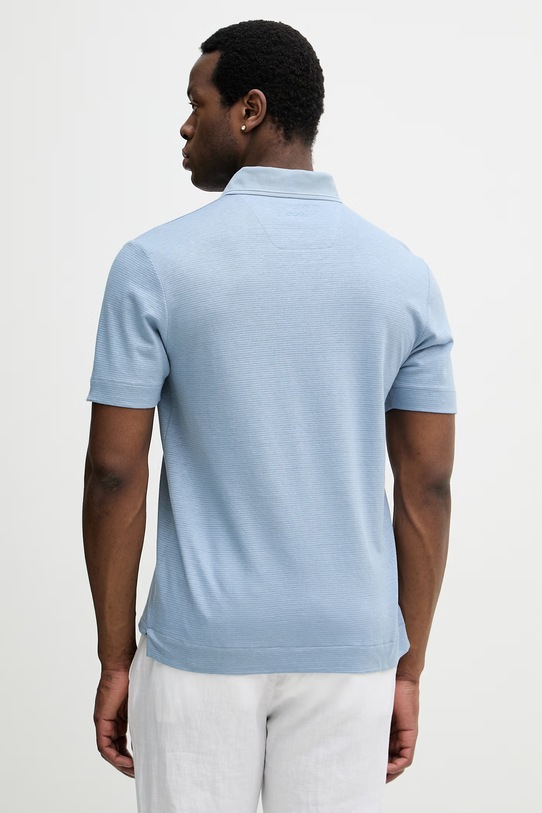 Oblačila Polo majica z dodatkom lana BOSS BOSS X ASTON MARTIN 50558809 modra