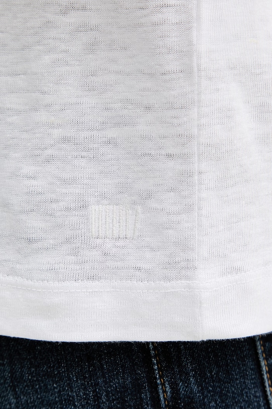 BOSS Polo tričko pánske ľanové BOSS X DAVID BECKHAM 50560534 biela