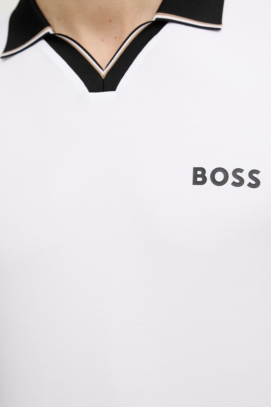 BOSS Green polo męskie 50559200 biały