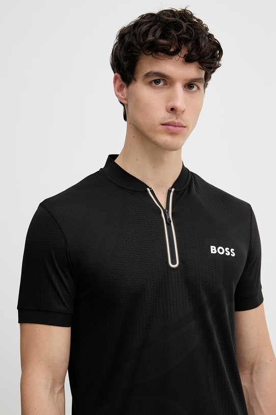 BOSS Green polo męskie czarny 50559206