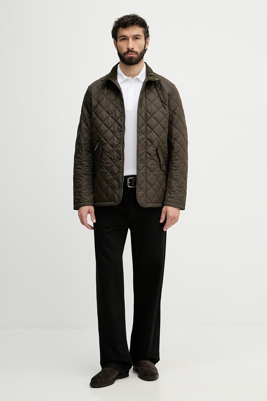 BOSS Green polo za muškarce od pamuka 50559380 bijela SS26