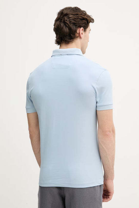 Odzież BOSS Green polo męskie bawełniane 50559380 niebieski