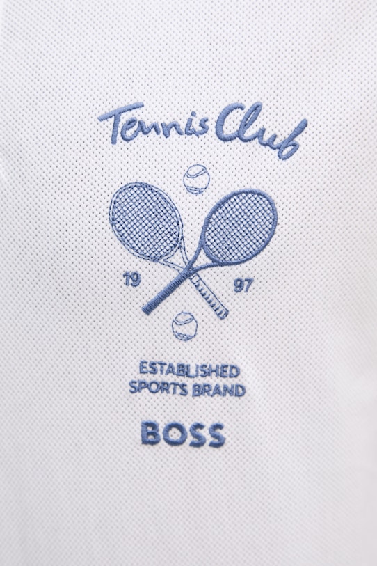 BOSS Green polo bawełniane 50559753 biały