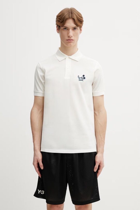 Paul Smith polo bawełniane POLO SHIRT bawełna beżowy M1R.698P.VP5637