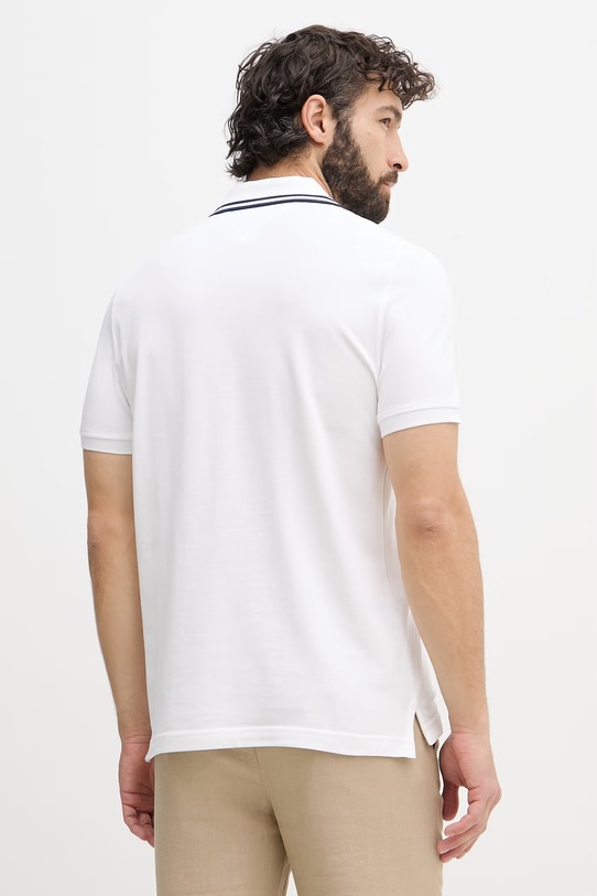 Oblečenie Tommy Hilfiger polo tričko pánske s bavlnou MW0MW43061 biela