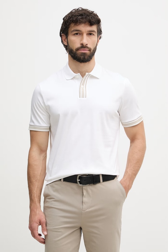 BOSS polo majica moška bombažna Parlay 238 bež 50559668