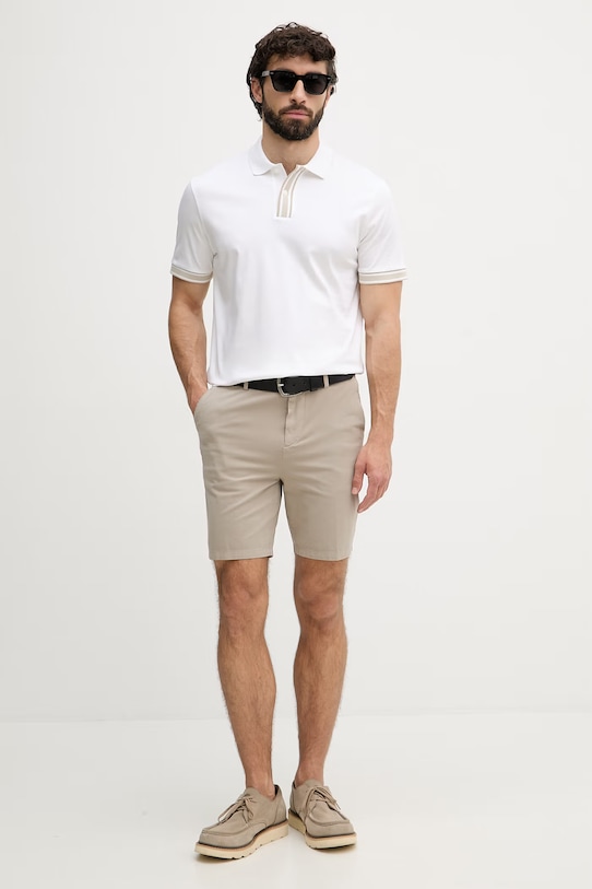 BOSS polo majica moška bombažna Parlay 238 50559668 bež SS26