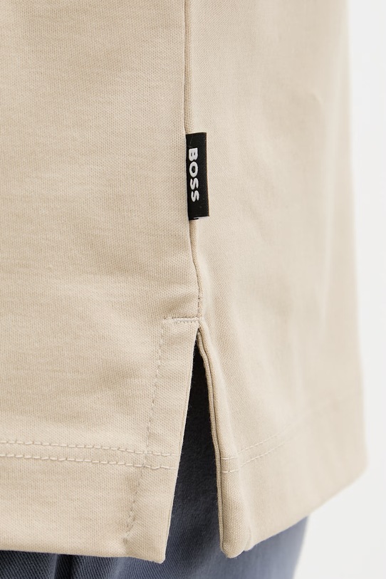 BOSS polo męskie bawełniane Parlay 238 50559668 beżowy