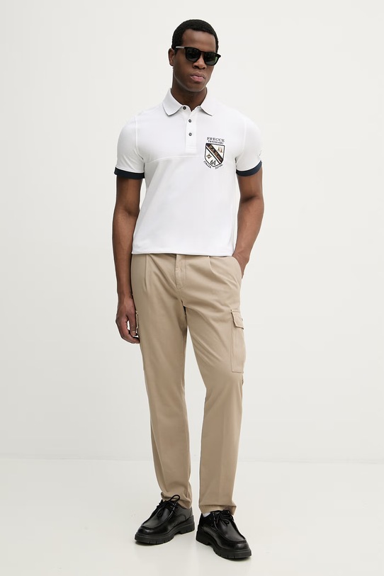 Aeronautica Militare polo PO1915UP00191 biały SS26