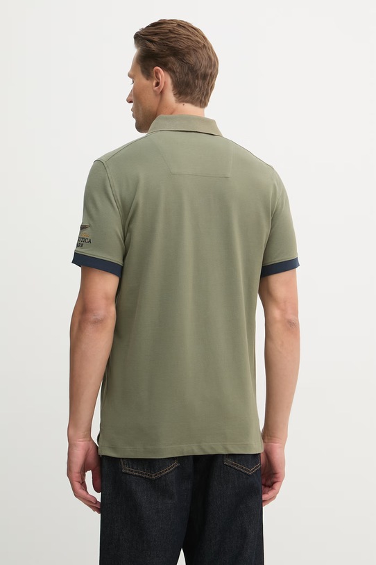 Odzież Aeronautica Militare polo PO1915UP00191 zielony