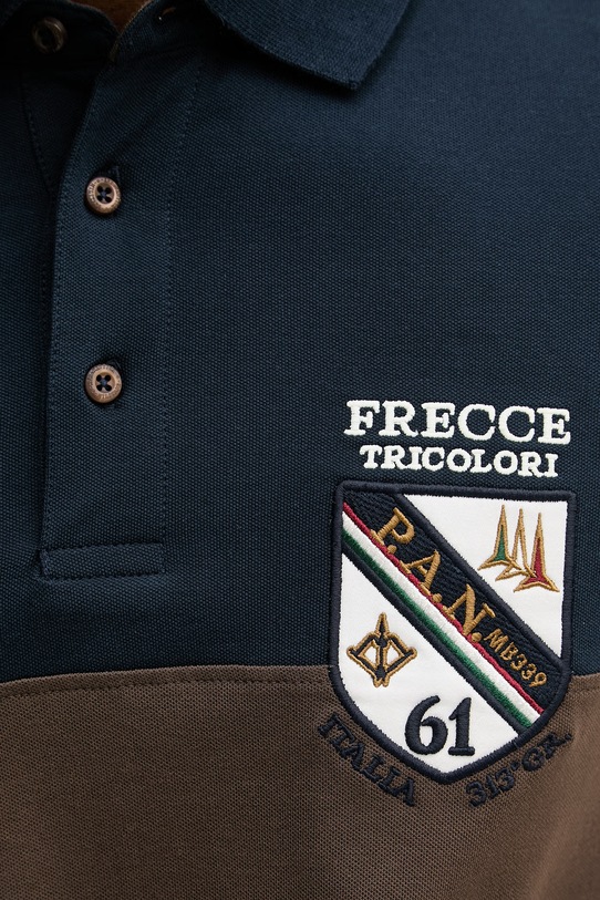 Aeronautica Militare polo PO1915UP00191 brązowy