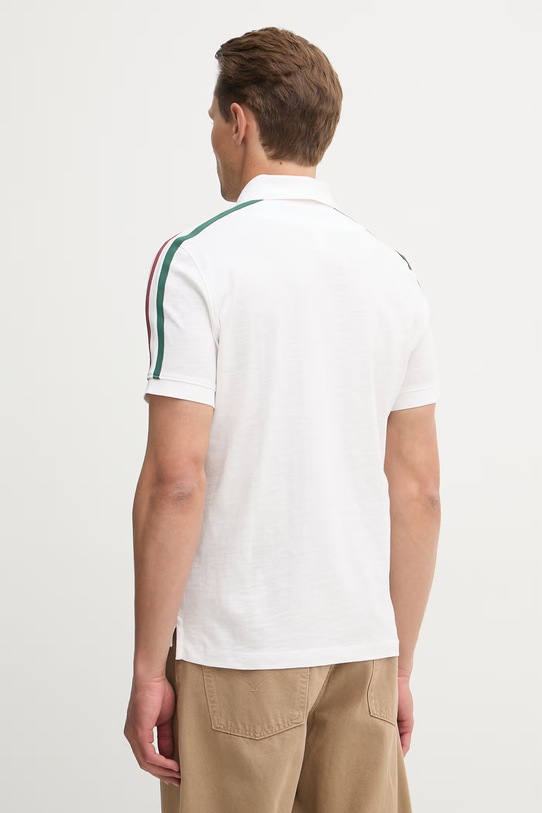 Oblečenie Bavlnené polo tričko Aeronautica Militare PO1926UJ00723 biela