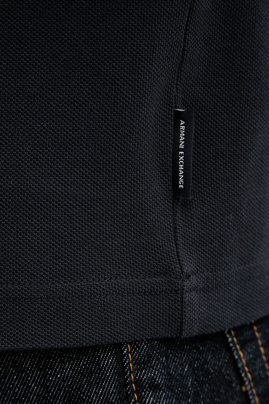 Armani Exchange polo męskie bawełniane granatowy XM002067.AF10366