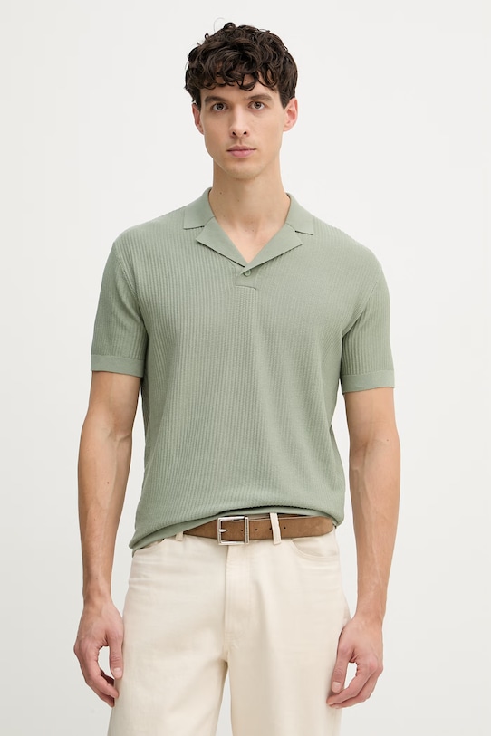 Armani Exchange polo majica moška bombažna zelena XM002165.AF20139