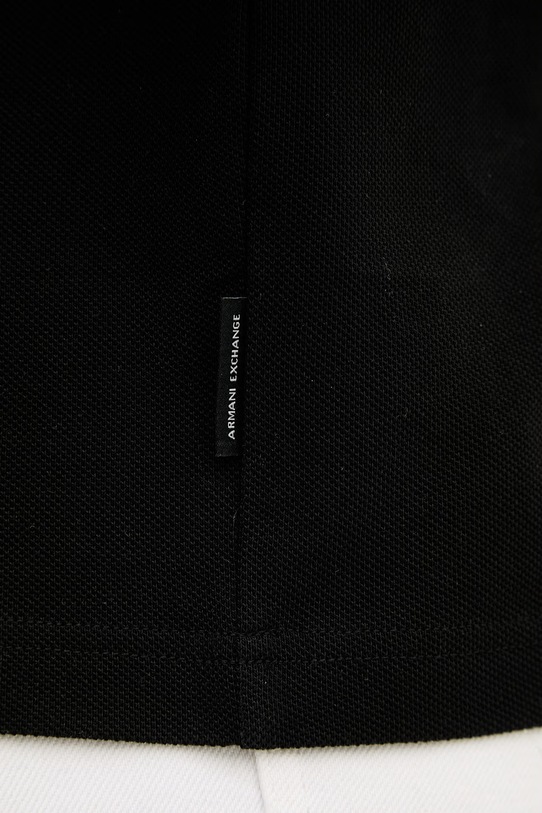 Armani Exchange polo majica moška bombažna XM002343.AF10366 črna