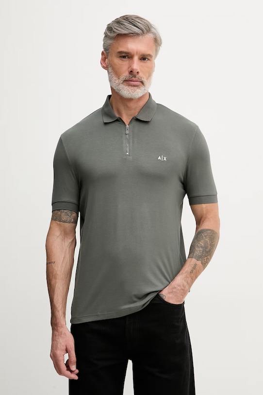Armani Exchange polo męskie zielony XM002372.AF21936