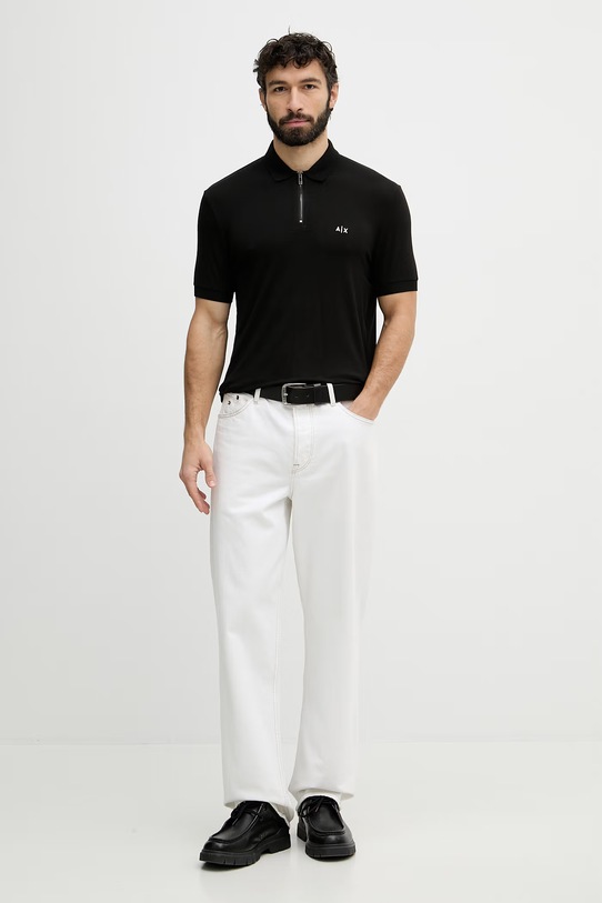 Armani Exchange moška polo majica XM002372.AF21936 črna SS26
