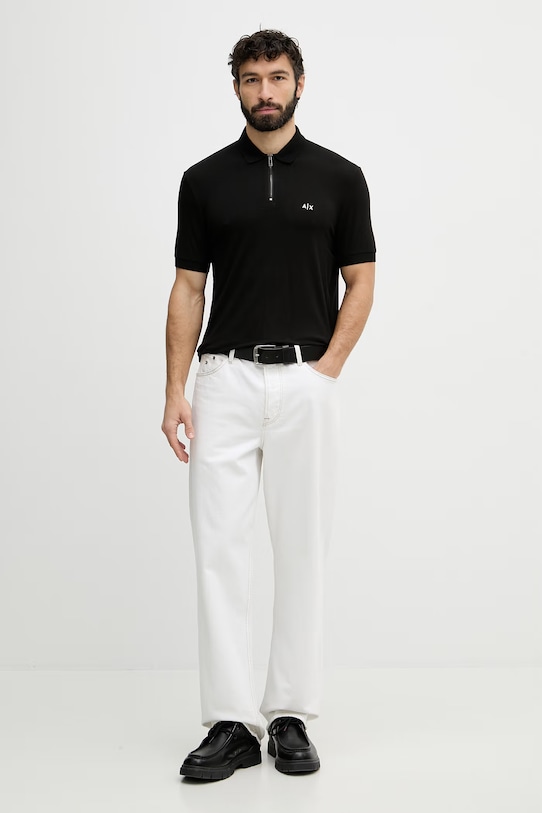 Armani Exchange moška polo majica XM002372.AF21936 črna SS26