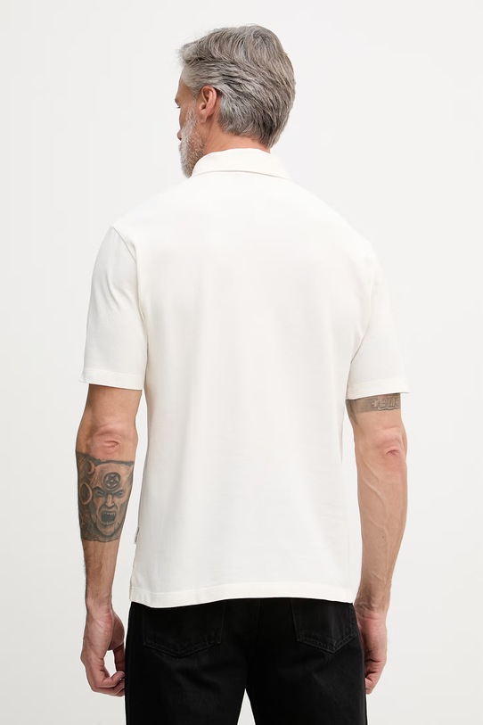 Oblečenie Armani Exchange polo tričko pánske bavlnené XM002408.AF13055 béžová