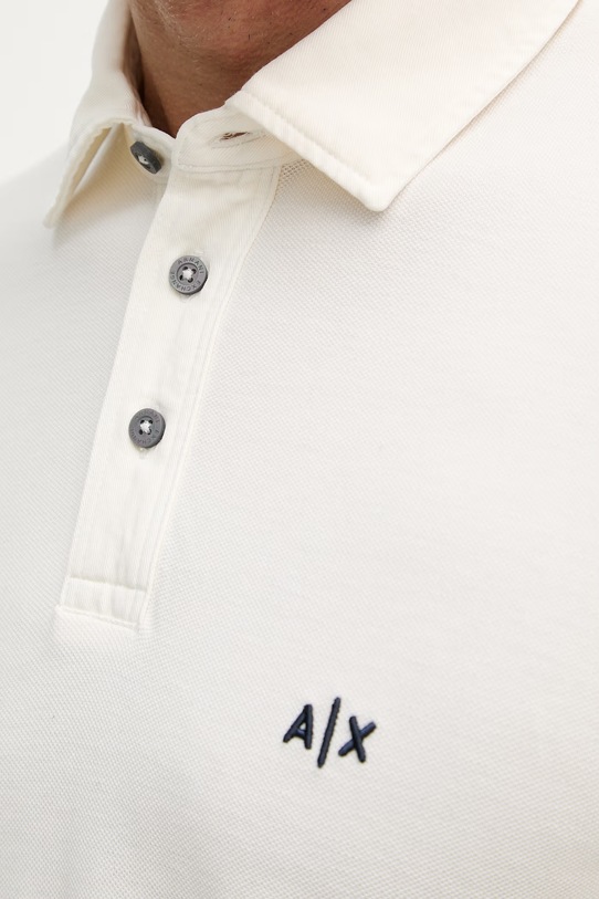 Armani Exchange polo tričko pánske bavlnené XM002408.AF13055 béžová