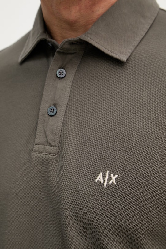 Armani Exchange polo tričko pánske bavlnené XM002408.AF13055 zelená