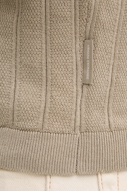 Armani Exchange polo męskie bawełniane XM002438.AF22249 beżowy