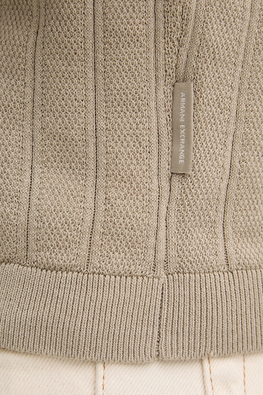 Armani Exchange polo męskie bawełniane XM002438.AF22249 beżowy