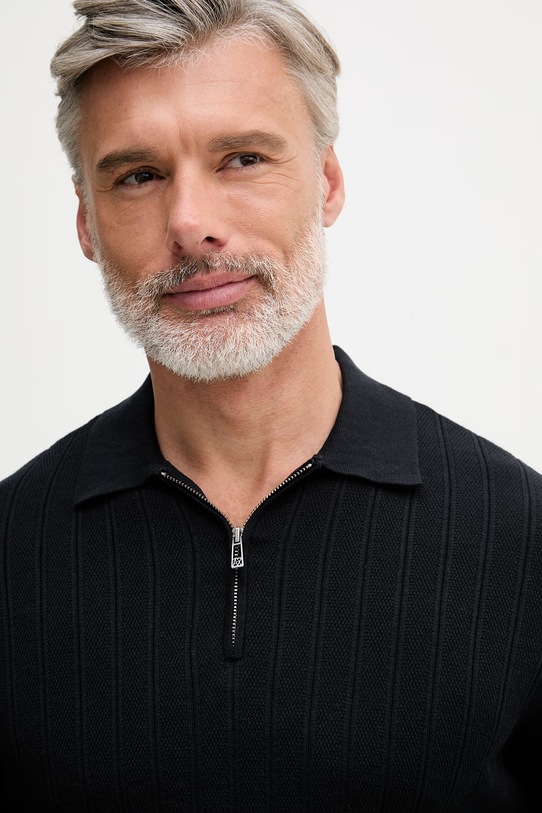 Armani Exchange polo męskie bawełniane granatowy XM002438.AF22249