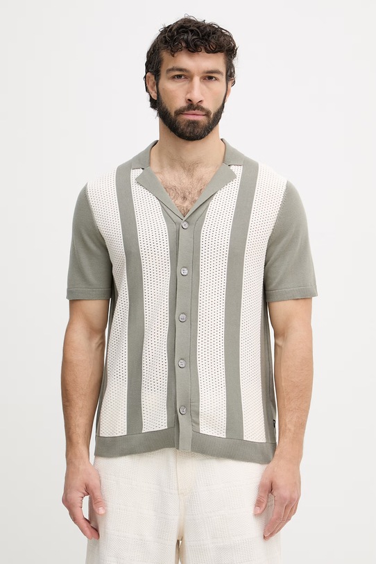 Joop! koszula męska bawełniana zielony 30101514