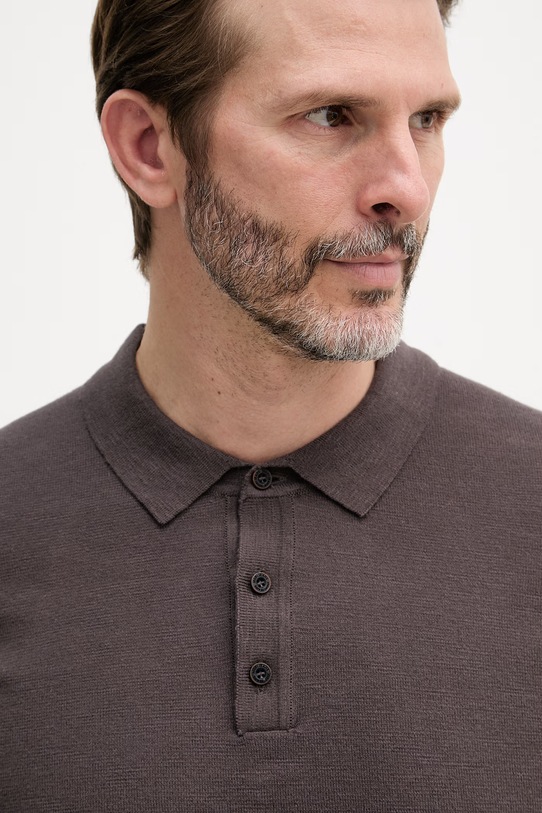Joop! polo męskie bawełniane brązowy 30101532