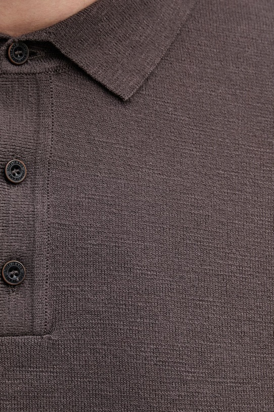 Joop! polo męskie bawełniane 30101532 brązowy