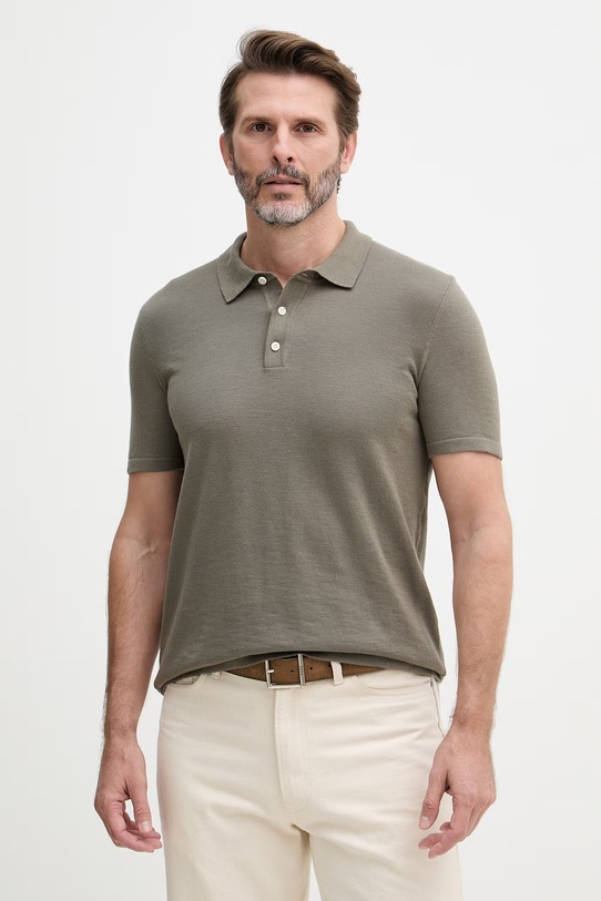 Joop! polo męskie bawełniane zielony 30101532