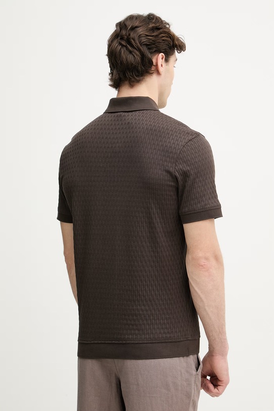 Odzież Joop! polo męskie bawełniane 30101932 brązowy