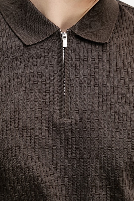 Joop! polo męskie bawełniane 30101932 brązowy