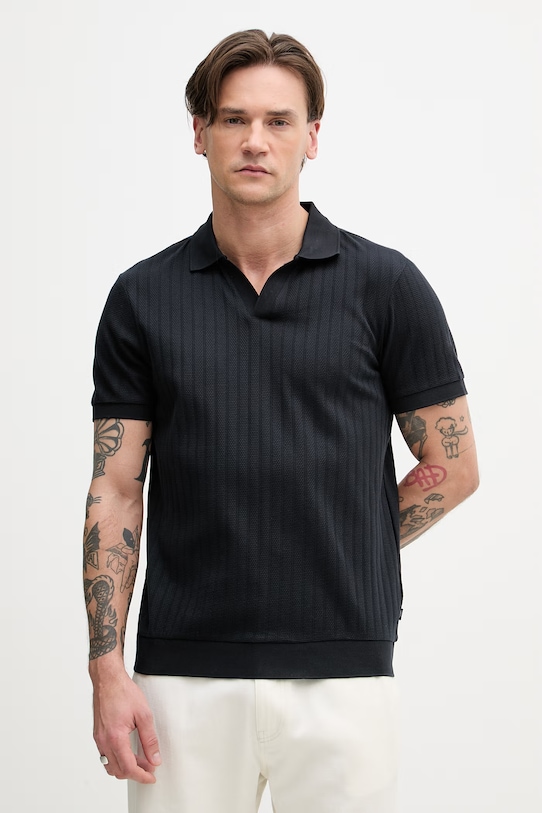 Joop! polo męskie bawełniane granatowy 30101935