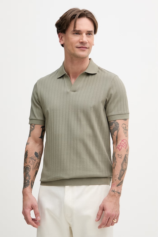 Joop! polo męskie bawełniane zielony 30101935