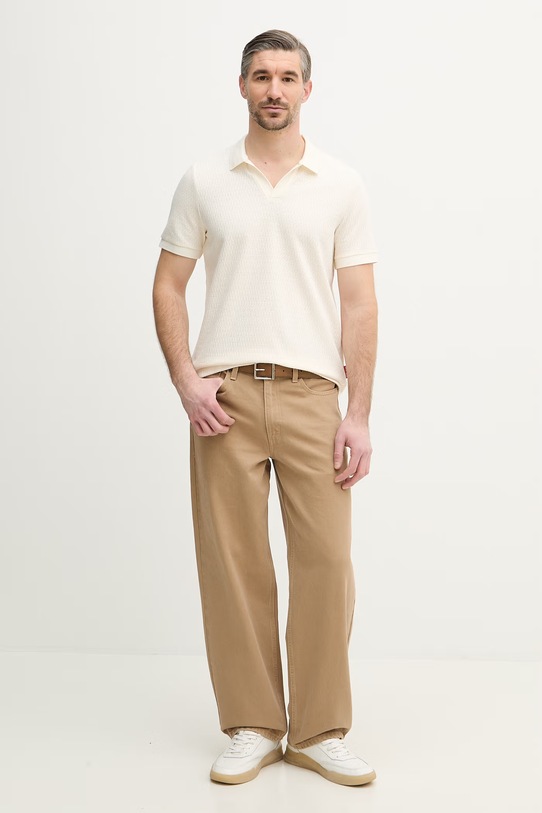 Joop! polo 30101964 beżowy SS26