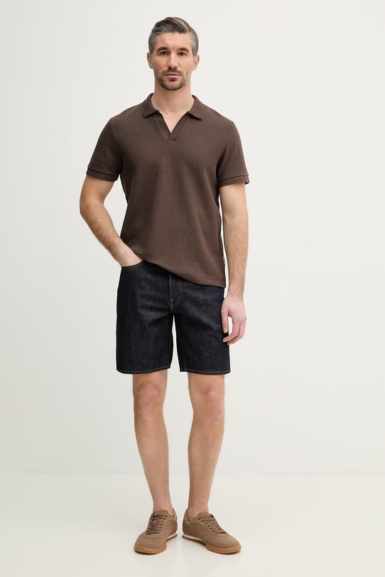 Joop! polo 30101964 brązowy SS26