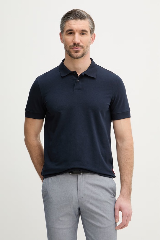 Joop! polo z elastanem granatowy 30102438