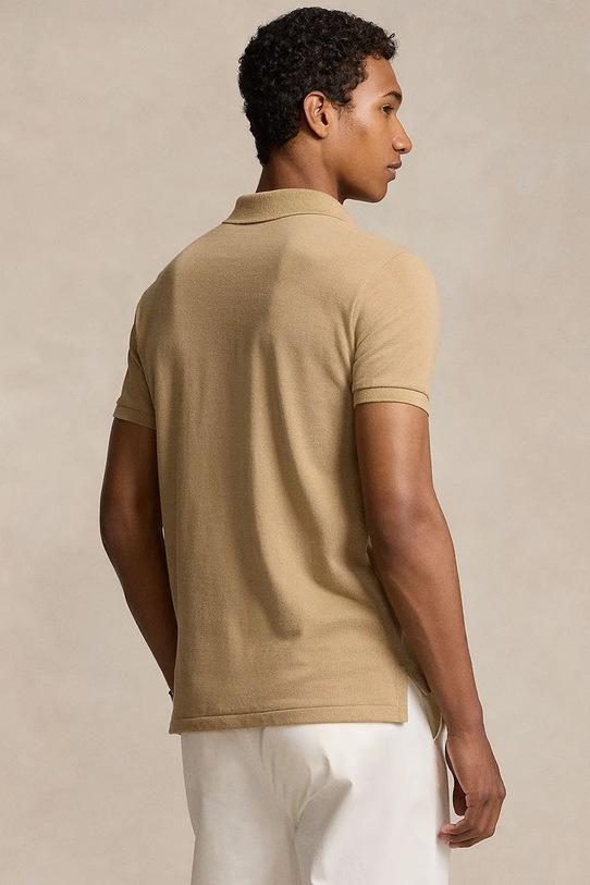 Polo Ralph Lauren polo bawełniane SS KC CLASSIC 710534735379 beżowy SS26