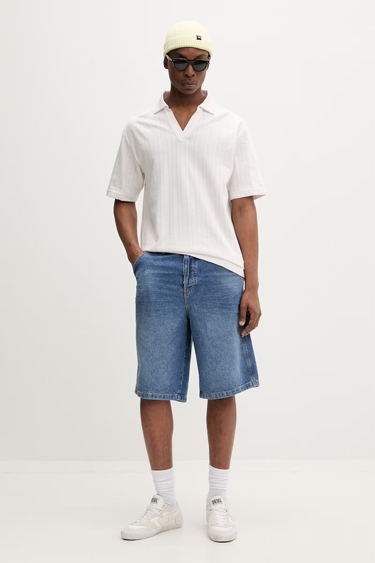 HUGO polo męskie bawełniane Dalibo 50556724 beżowy SS26