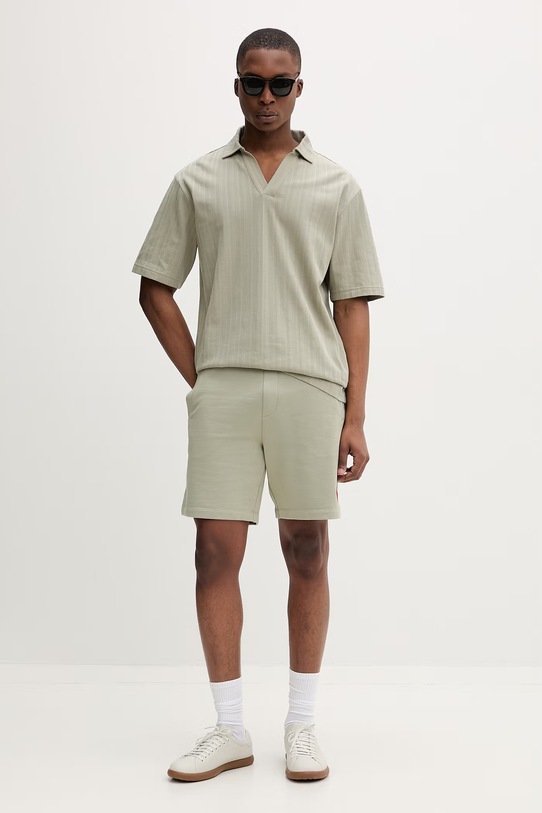 HUGO polo męskie bawełniane Dalibo 50556724 zielony SS26