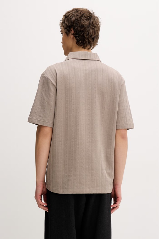 Odzież HUGO polo męskie bawełniane Dalibo 50556724 brązowy