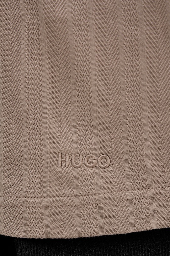 HUGO polo męskie bawełniane Dalibo 50556724 brązowy