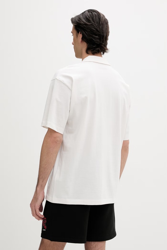 Oblečení Bavlněné polo tričko HUGO Dardigo 50556857 béžová