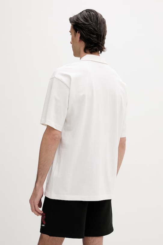 Oblečení Bavlněné polo tričko HUGO Dardigo 50556857 béžová