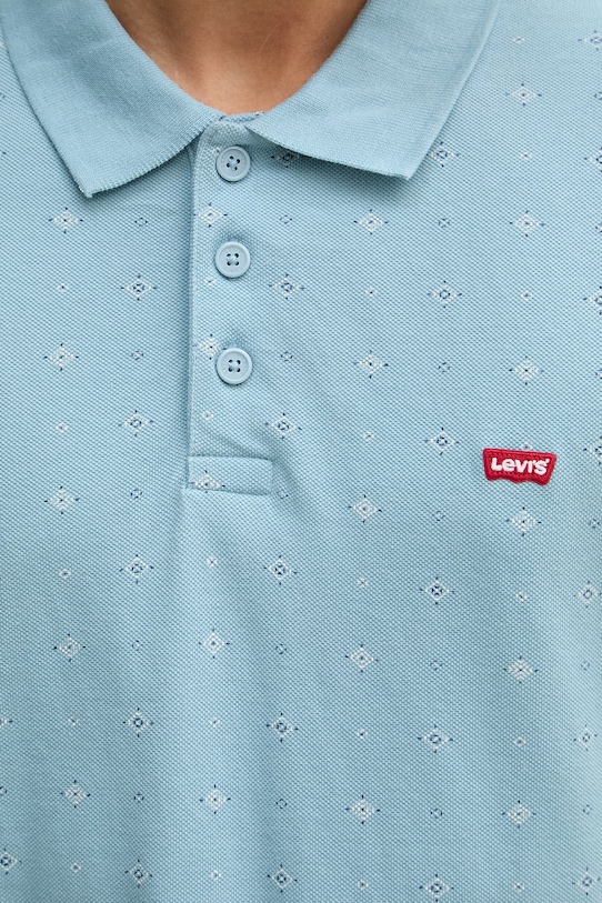 Levi's polo męskie bawełniane HM POLO 35883.0350 niebieski