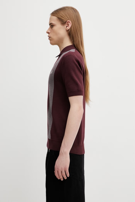 Fred Perry polo K2310 bordowy SS26