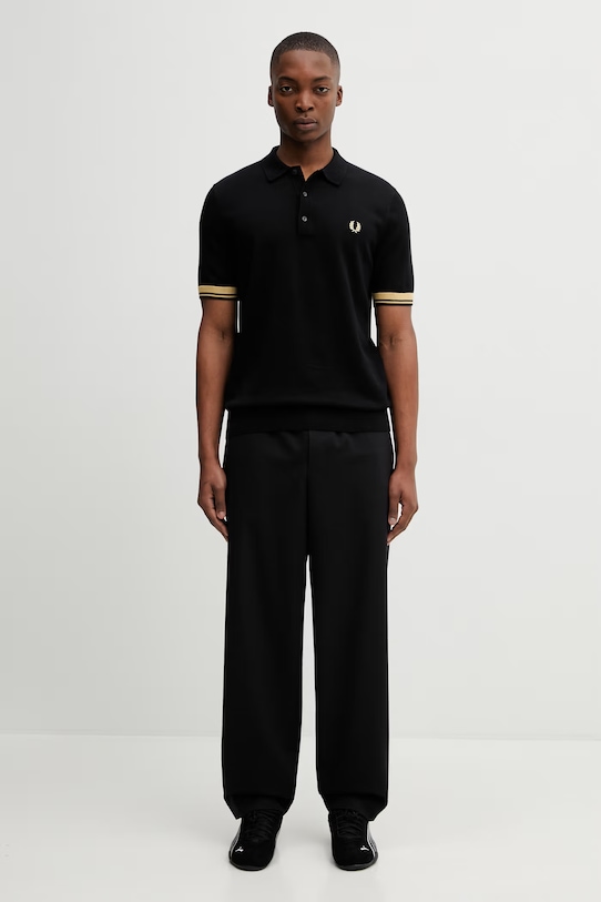 Fred Perry polo bawełniane K2323 czarny