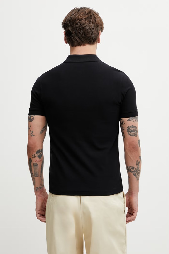 Odzież Fred Perry polo bawełniane męskie M2419 czarny
